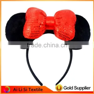 Children Hair Accessories Lovely Bunny Ear Baby Headbands Elastic Fashion Soft Toddler Scrunchy Bow Knot Girls Headband thumbnail-1
