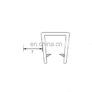 PVC Shower Door Waterproof Strip and Seal for 8mm Glass Door thumbnail-2