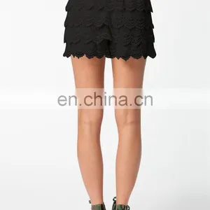 Wholesale Elegant Ladies Crochet Lace Shorts Lace Shorts thumbnail-3