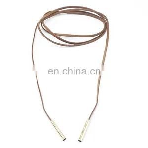 Fashion Chocker Long Suede Fabric Necklaces Choker Necklace With Metal thumbnail-6