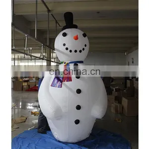 Hot Selling Airblown Outdoor Giant Led Lighting Christmas Snowman Decoration thumbnail-1