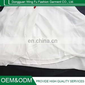 China Silk Sleeveless Deep v Neck White Embroidery Women Casual Dresses thumbnail-5