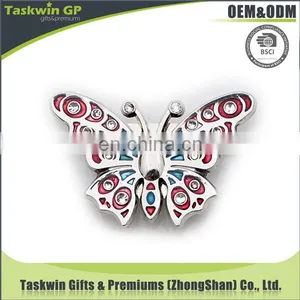 Phinestone Metal Accessories Pin,Pop Die Cast Butterfly Metal Badge for Hair Accessories,Wedding Badge/collar Pin thumbnail-1