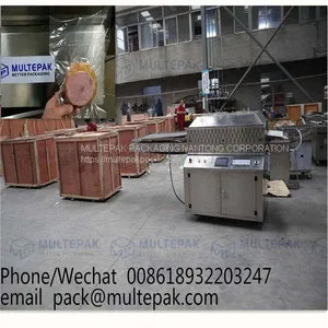 Multepak Automatic Conveyorized Belt Band Vacuum Packaging Machine for Meat Sausage Dates thumbnail-1