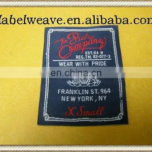 Damask Cheap Woven Label for Jeans thumbnail-1