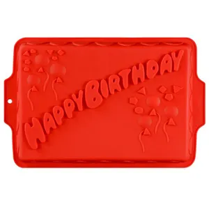 Free Sample Food Grade Heat Resistant Nontoxic Silicone Cake Mold Baking Mousse Pudding Mold Tool Happy Birthday thumbnail-2