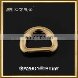 Personalized Metal Small D Ring For Shoe Or Garment, Gold Plated Small D Ring thumbnail-3