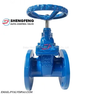 DIN3202 F4 Cast Iron Resilient Seated Gate Valve DN50 DN100 thumbnail-1