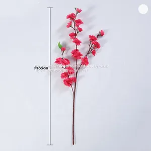 All Kinds of Artificial Peach Flowers With Leaf and Branch thumbnail-1