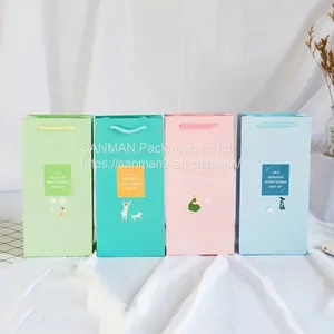 Good Sale Christmas Kraft Custom Flat Paper Gift Bag thumbnail-1