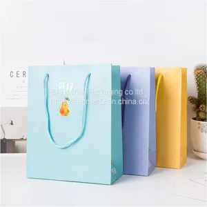 Colorful Craft Low Cost Paper Bag With Handle thumbnail-2