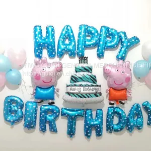 Birthday Balloon Set Foil Balloon Helium Balloon Mylar Balloon Party Balloon Kitty Balloon thumbnail-1