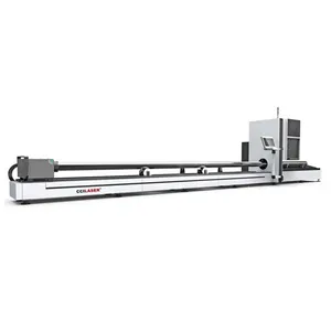 FLC-6020T 1000w Stainless Steel Carbon Steel Metal CNC Tube Fiber Laser Cutting Machine thumbnail-2