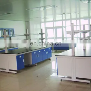 Electrical Test Bench Steel Wood Laboratory Island Bench Table thumbnail-4