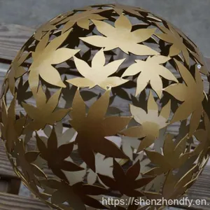 Ironlaserleafpatternsphere thumbnail-5