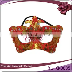 Cheap Red Sexy Carnival Party Eye Mask for Sale thumbnail-1