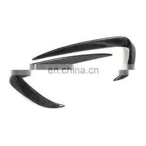 High Quality Carbon Fiber Fog Light Cover Canards for Tesla Model x thumbnail-2