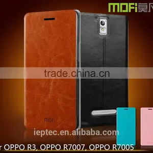 MOFi RUI Series Hot Selling Waterproof Leather Mobile Phone Flip Cover Cases for OPPO R3, OPPO R7007, OPPO R7005 thumbnail-1