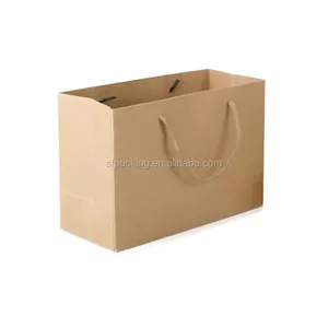 Custom Shopping Packaging Kraft Paper Bags thumbnail-1