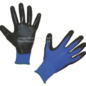 13G Polyester Glove With Nitrile Coated thumbnail-1