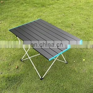 Outdoor Aluminum Folding Table Camping Portable Multi-functional Super Light Mini Picnic Table thumbnail-3