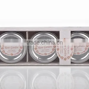 Promotion Gifts 3 Pcs a Set Decorative Gifts Glass Candles thumbnail-2