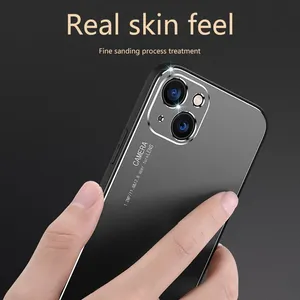 For Apple12Pro Max Waterproof Mobile Cell Phone Case For Iphone14 Aluminum Alloy Soft Glue 13 Protective Cover Frosted Fine Hole thumbnail-5