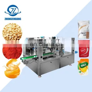 Pure Water Sachet Packaging for Oil Ice Cube Bags Spout Pouch Cooked Food Ketchup Packing Machine thumbnail-1