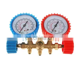 CT-536 C Brass Manifold Gauge Set HVAC Refrigeration System Auto Air Conditioner AC Charging R134A R22 R12 R502 Manifold Gauge thumbnail-3