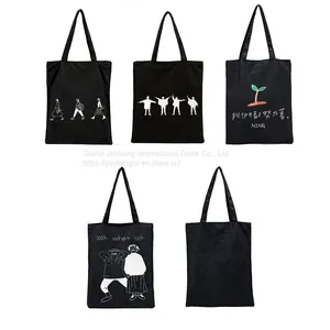 Custom Logo Size Printed Large Capacity Blank Big Canvas Tote Bag for Shopping thumbnail-3