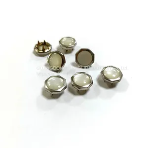 HLD Factory Wholesale Color BRASS&SS 16L 18L Pearl Prong Snap Button for Clothes thumbnail-1