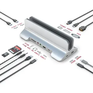 9-in-1 USB3.0 Docking Station Wholesale Computer Laptop Docking Station thumbnail-1