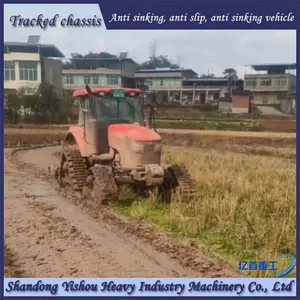 Wheel Tractor Modified With Triangular Track Wheels for Anti-skid and Anti Sinking thumbnail-2