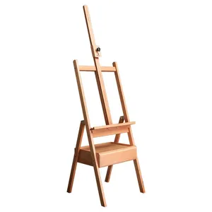 150 CM Wooden Easel Stand Floor Table Studio Art Easel Wood For Artists thumbnail-1
