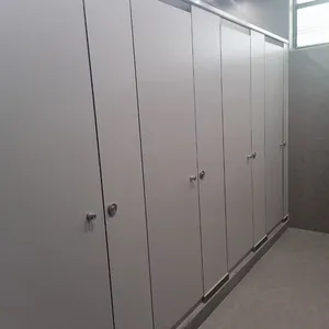 New Arriving Public Urinal Compact Phenolic Panel Water Proof HPL Toilet Cubicle thumbnail-4