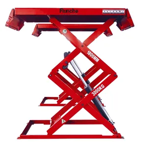 1.8m Ultra-thin Full Rise Double Scissor Lift Machine thumbnail-1