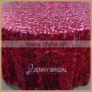 SQN74 Best Price Gorgeous Raspberry Beaded Table Clothes Wedding Quality Choice thumbnail-3