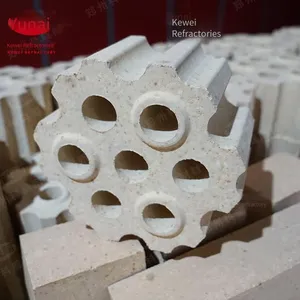 Low Creep High-alumina Seven-hole Checker Brick for the Regenerator of Hot Blast Stove, With Good Stability and High Compressive Strength thumbnail-5