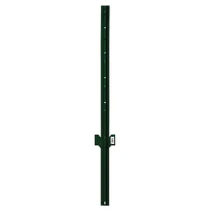 American Steel Galvanized/Green Studded Farm Fence T Post 6 ft thumbnail-1