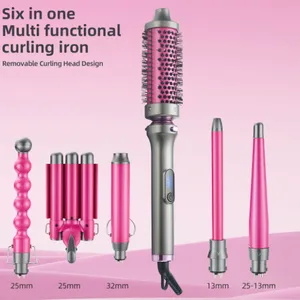 Six in One Styling Curling Iron/detachable Replacement Head Large Wave Wool Roll（Wechat:13510231336） thumbnail-2