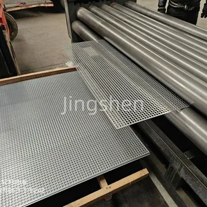 Galvanized Perforated Metal Mesh Wall Panel, Perforated Grating, Black Steel, Aluminum Micro-perforated Panel thumbnail-1