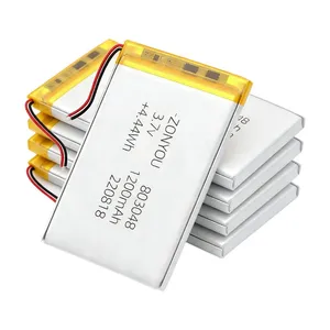 Factory Direct Sale 1200mAh Pouch Cell 803048 Lithium Polymer Battery 3.7V for Electronic Tools thumbnail-5