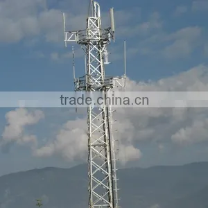 Stable GSM Monopole Steel Cell Phone Towers With Hot Dip Galvanization thumbnail-1
