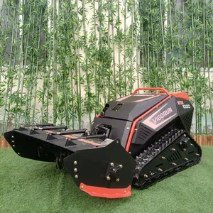 Engine Robot Grass Cutter Dual 48V 1500W Brushless Motors Cutting Width 1000mm Remote Control Crawler Lawn Mower Vigorun thumbnail-1