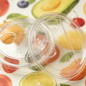 Clear Dome Smoothie Disposable Cup Lids thumbnail-3