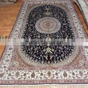 6X9ft Handmade Silk Persian Carpets and Cheap Cotton Rugs thumbnail-3