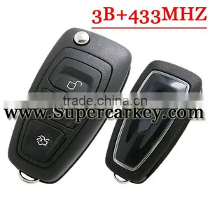 Best Price Genuine 3 Button Flip Remote Key With 433mhz For Ford thumbnail-1