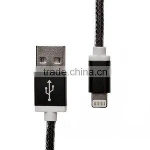 MFi Manufacturer Mobile Phone Mfi Certified Cable New Hot Colorful Braided Leather Cable thumbnail-3