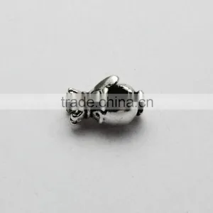 Wholesale Diy Anti-Silver Crown Penguin Shape Large Hole Metal Beads for Bracelets and Necklaces thumbnail-3