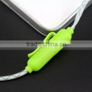 Metal Head Cheap Colorful Earphones Headset LED Flash Night Light Noctilucent Earphone With Clip Mic For Smart Phone thumbnail-4